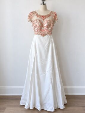 CINDERELLA DIVINE  Two-Piece Satin A-line Gown